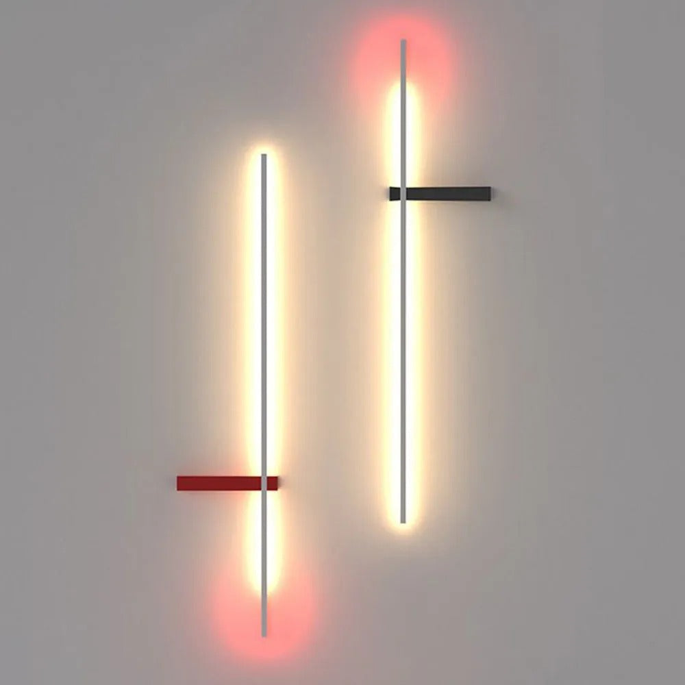 Minimalist Linear Wall Lamp Multicolour Led LineaGlow