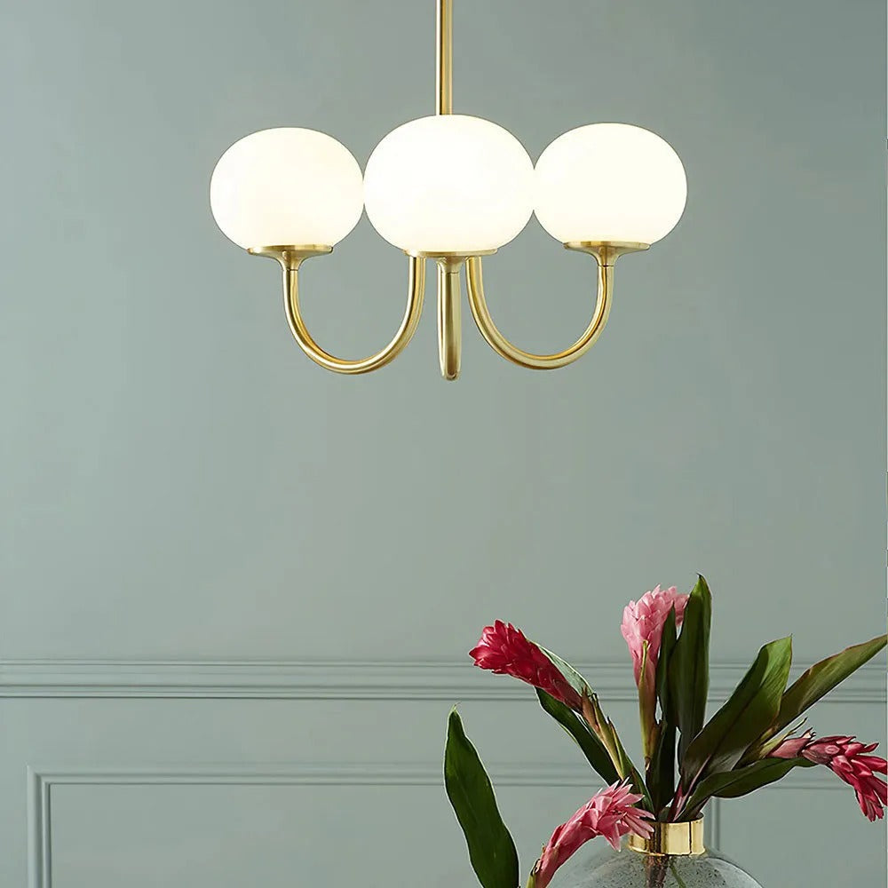 Deco Art Aurora Pendant Globe Lamp With Glow Warm