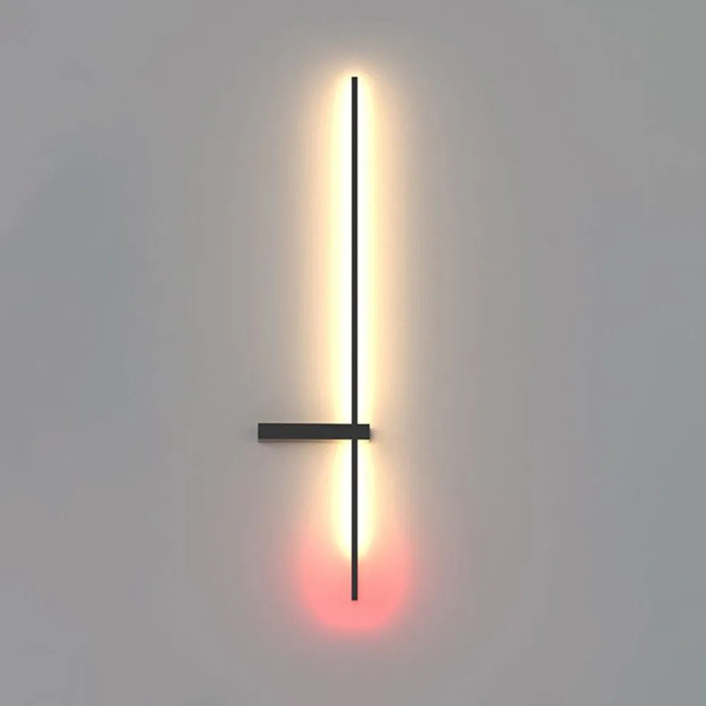 Minimalist Linear Wall Lamp Multicolour Led LineaGlow