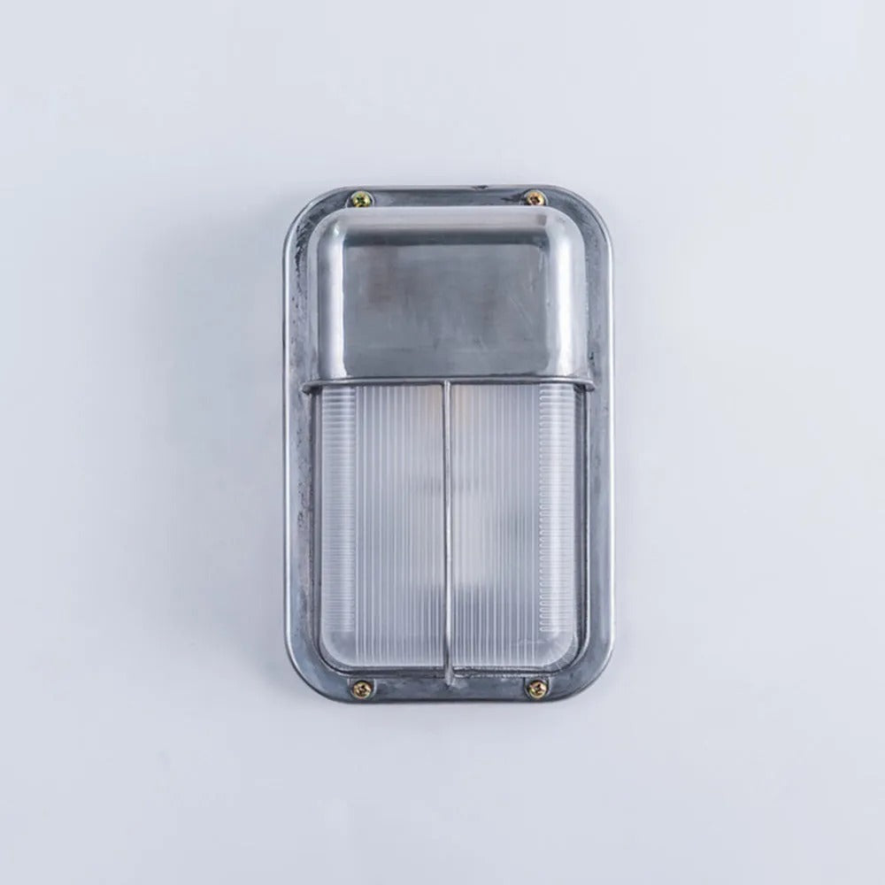 Metal And Glass Premium Geometric Outdoor Wall Light