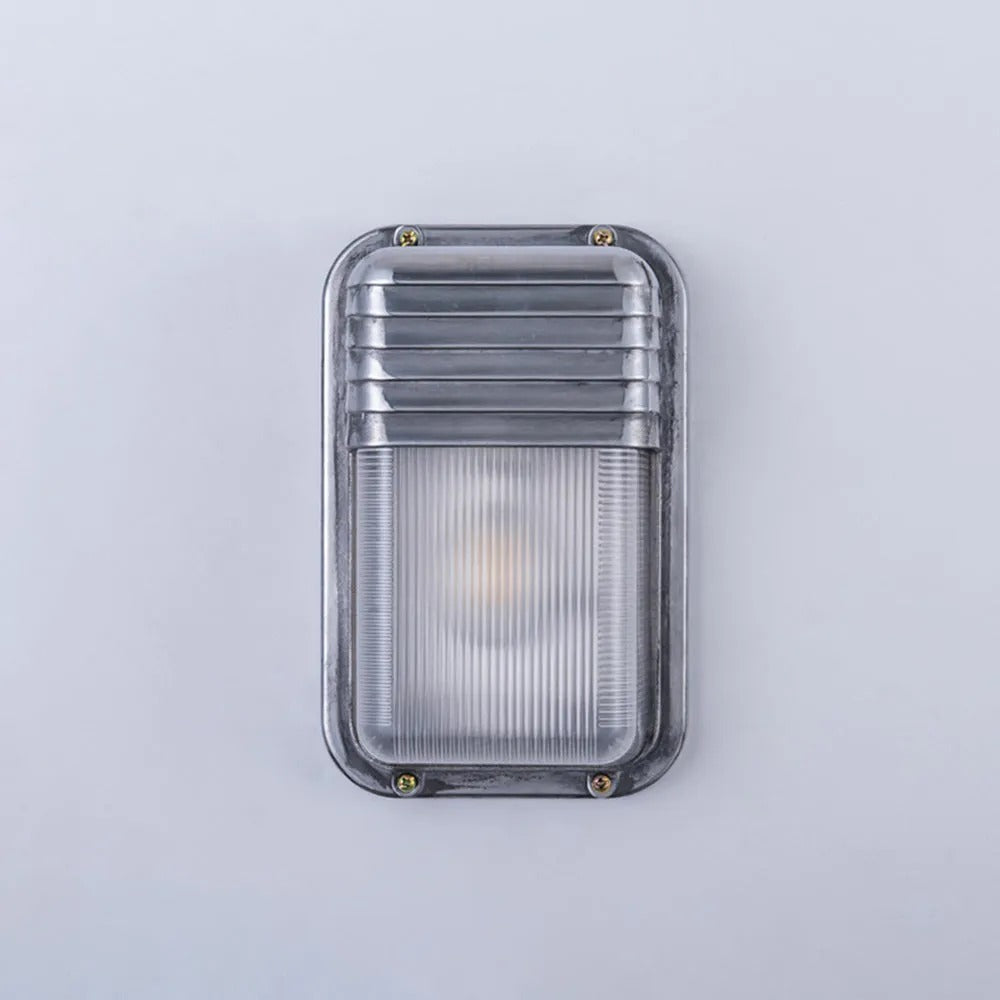 Metal And Glass Premium Geometric Outdoor Wall Light