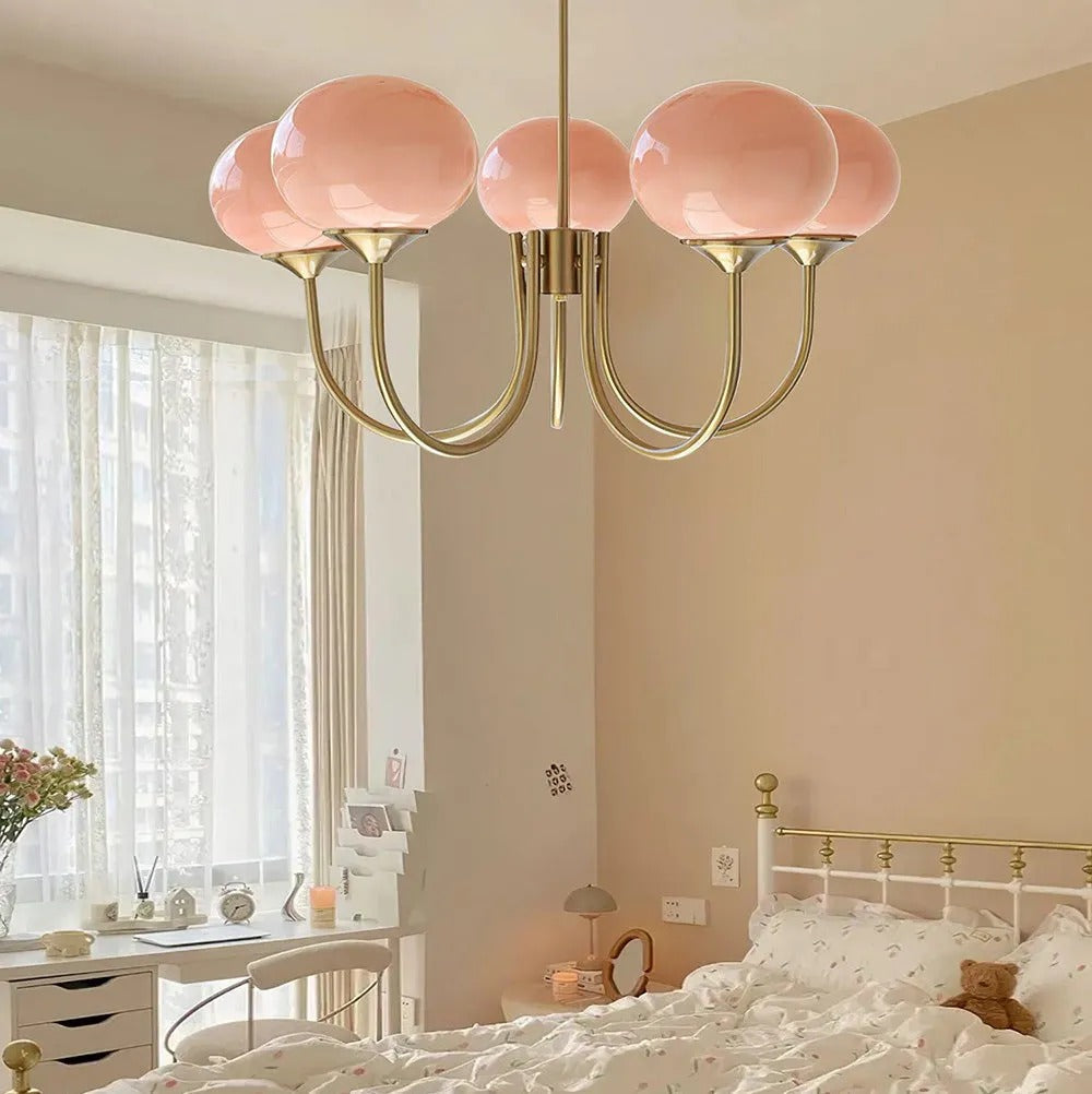 Deco Art Aurora Pendant Globe Lamp With Glow Warm
