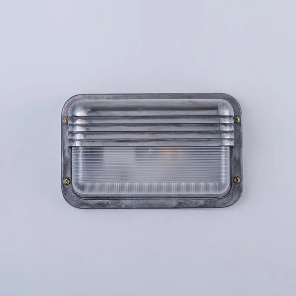 Metal And Glass Premium Geometric Outdoor Wall Light