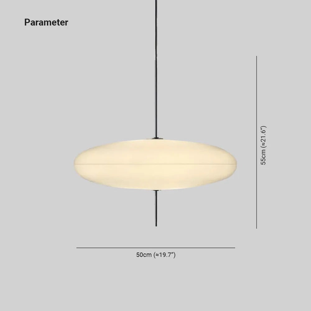 Bright White Shade Nordic Oval Pendant Light