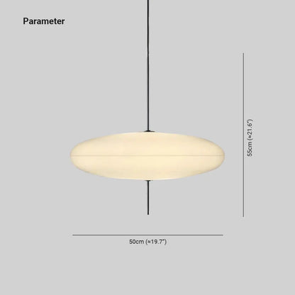 Bright White Shade Nordic Oval Pendant Light