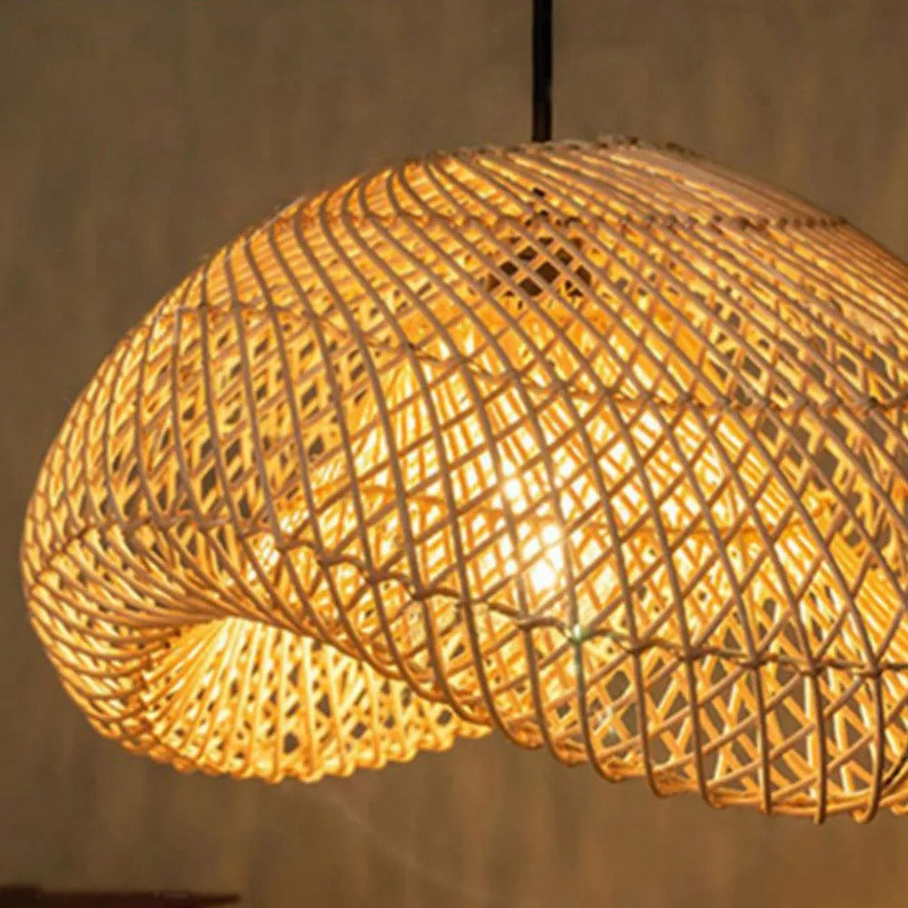 Cozy Living Rooms Rattan Pendant Light Rustic