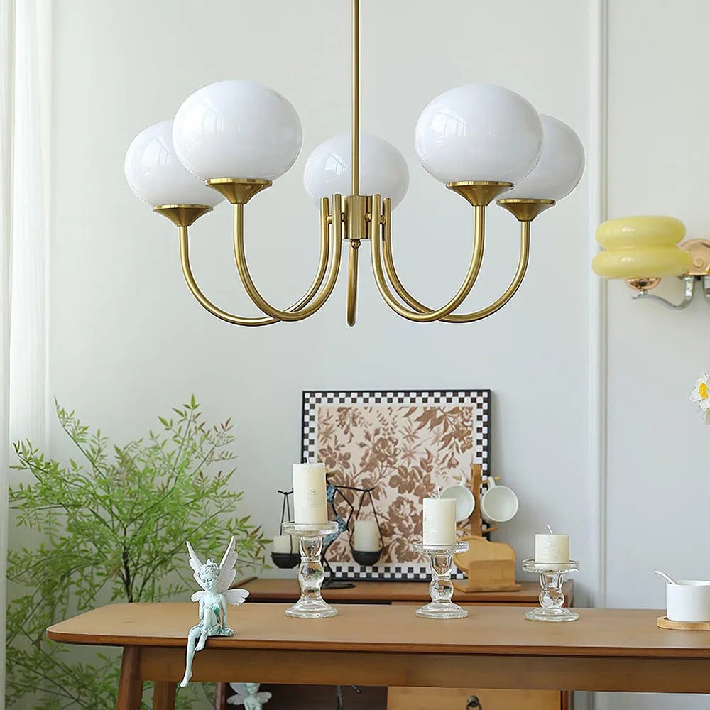 Deco Art Aurora Pendant Globe Lamp With Glow Warm