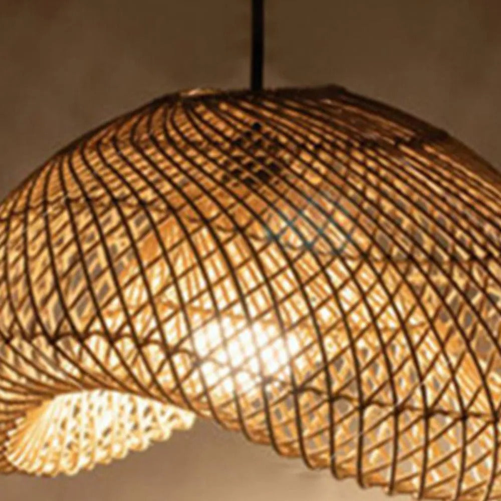 Cozy Living Rooms Rattan Pendant Light Rustic