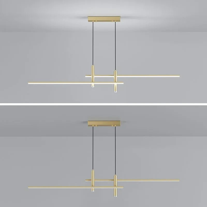 Focused Dining Illumination Modern Linear Pendant Light