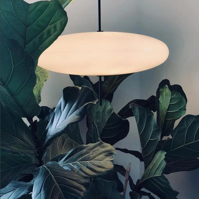 Bright White Shade Nordic Oval Pendant Light