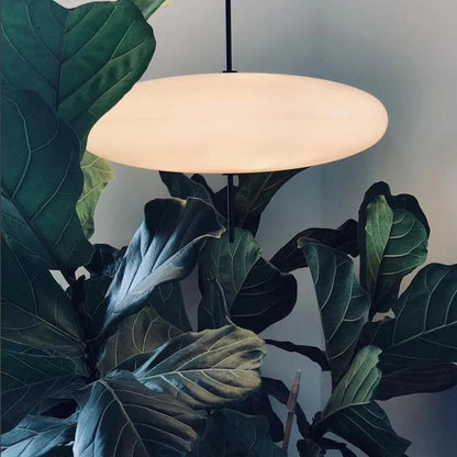 Bright White Shade Nordic Oval Pendant Light
