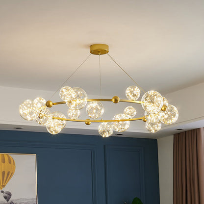 Warm Glow Glass Art Deco Pendant Light
