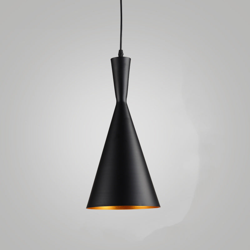 Cozy Bedroom Ambience Nordic Metal Cone Pendant Light
