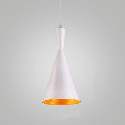 Cozy Bedroom Ambience Nordic Metal Cone Pendant Light