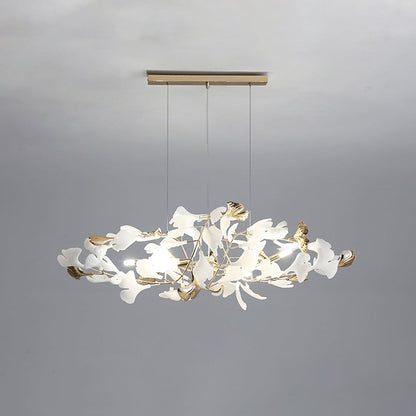 Pendant Light With Warm Illumination Ginkgo Leaf