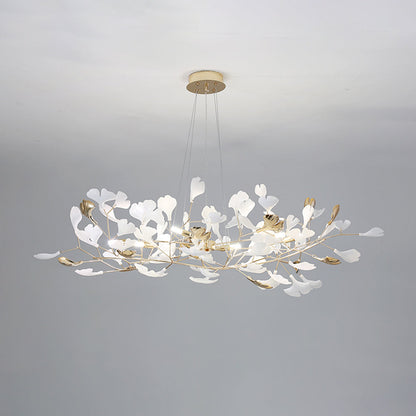 Pendant Light With Warm Illumination Ginkgo Leaf