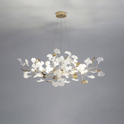 Pendant Light With Warm Illumination Ginkgo Leaf
