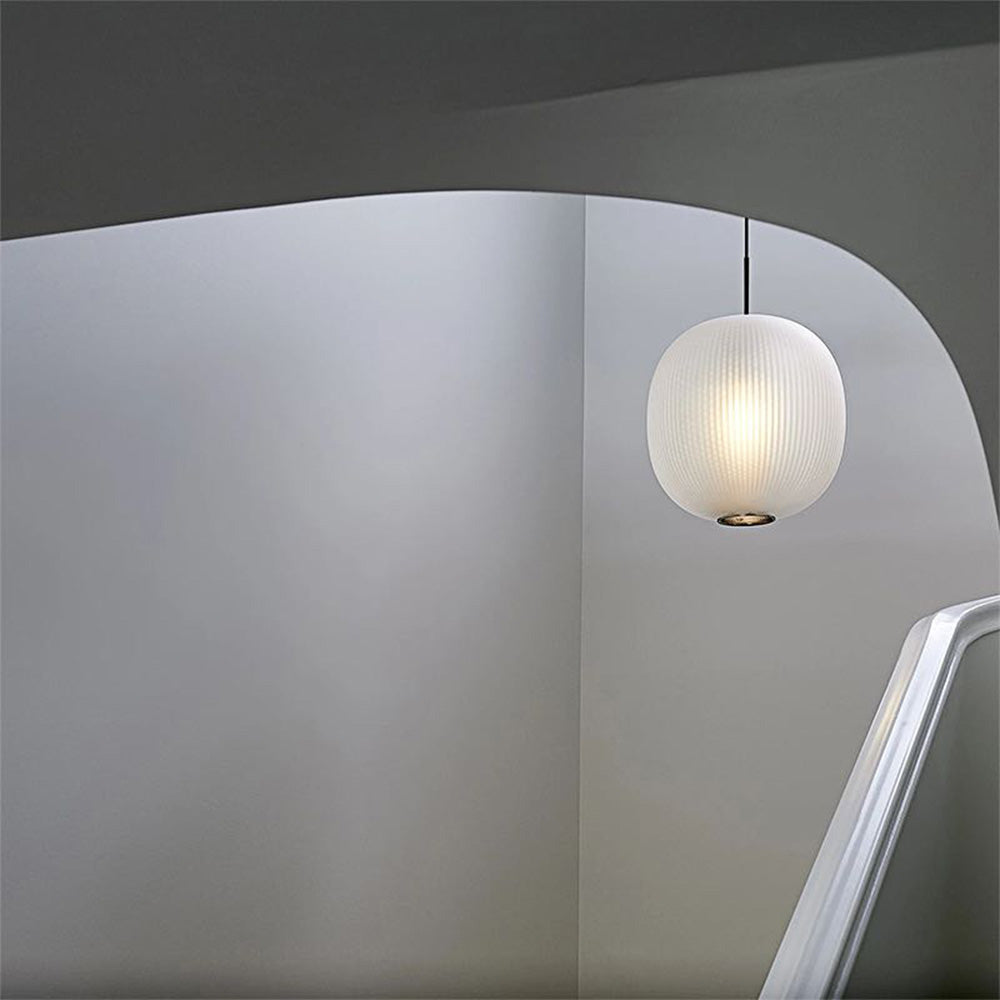 Pendant Light For Warm Ambience Frosted Glass Cylinder