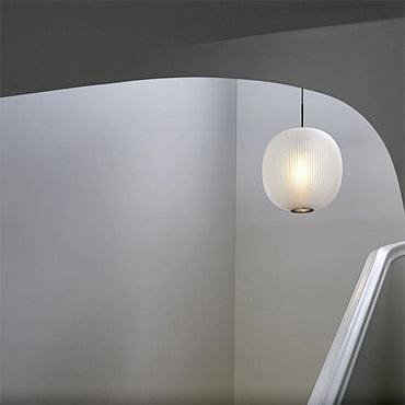 Pendant Light For Warm Ambience Frosted Glass Cylinder