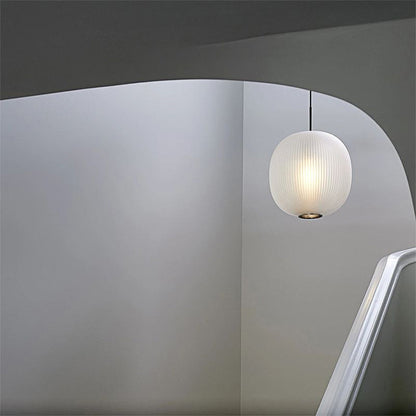 Pendant Light For Warm Ambience Frosted Glass Cylinder