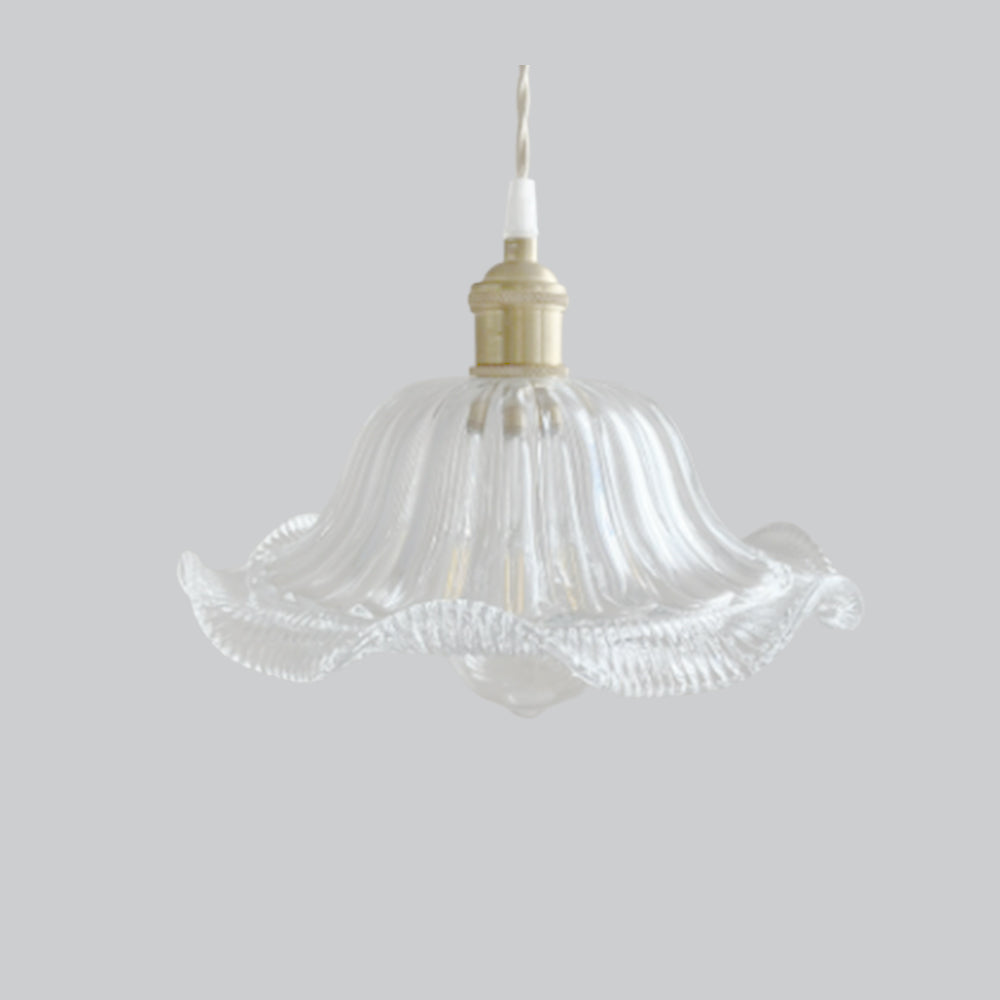 Timeless Elegance Art Deco Brass Glass Pendant Light