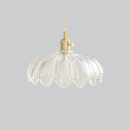 Timeless Elegance Art Deco Brass Glass Pendant Light