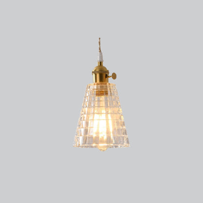 Timeless Elegance Art Deco Brass Glass Pendant Light