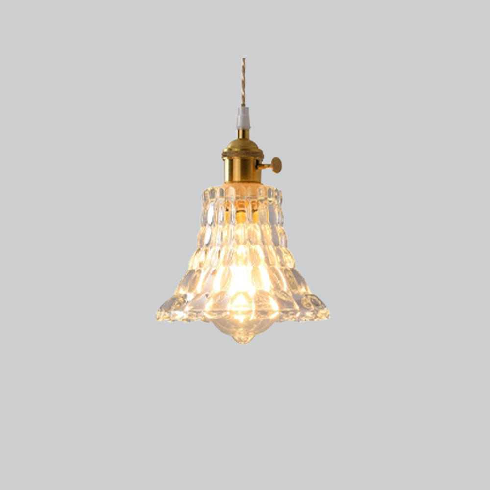 Timeless Elegance Art Deco Brass Glass Pendant Light