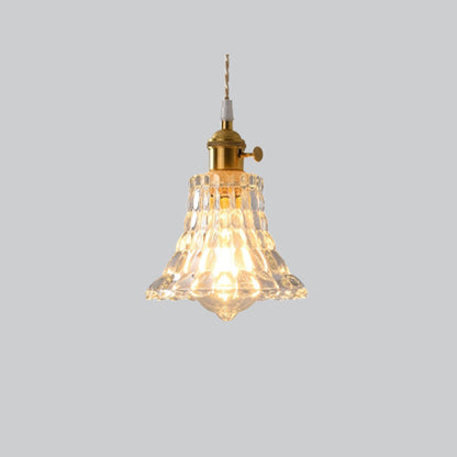 Timeless Elegance Art Deco Brass Glass Pendant Light