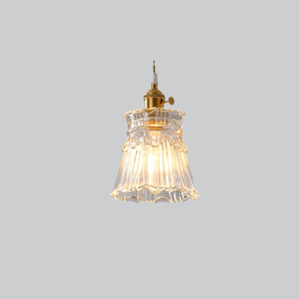 Timeless Elegance Art Deco Brass Glass Pendant Light