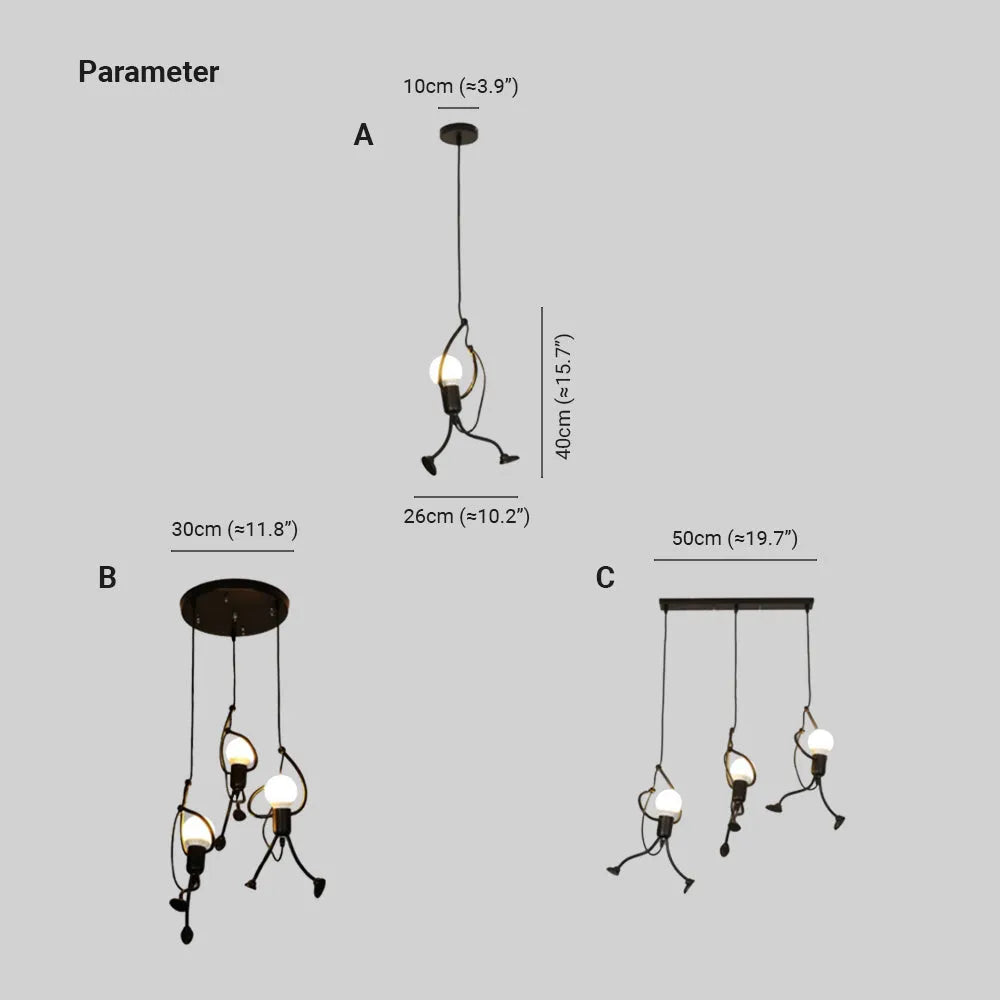 Modern Retro Black Pendant Light For Living Rooms Cozy