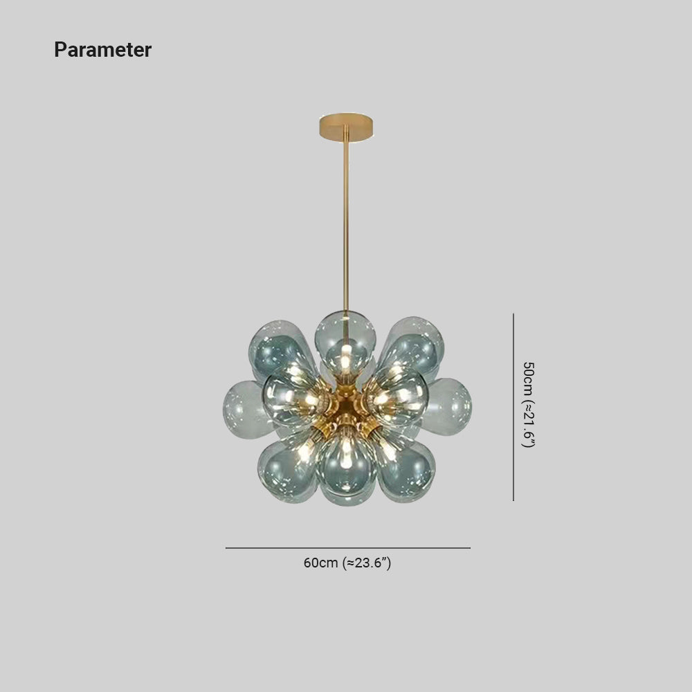 Pendant Light For Soft Ambient Glow Glass Clustered Bubble